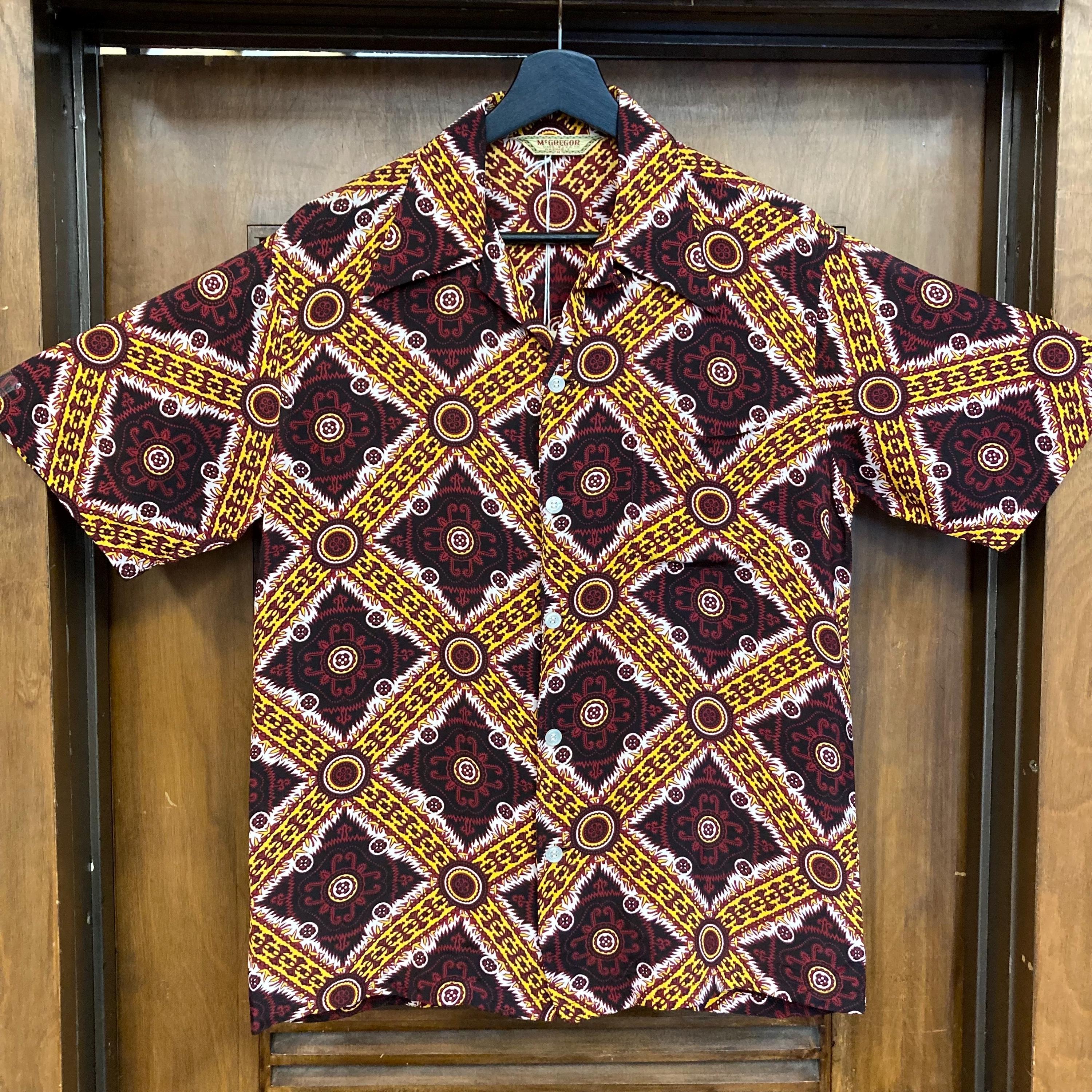 Vintage 1950's “mcgregor” Label Atomic Silky Rayon Hawaiian