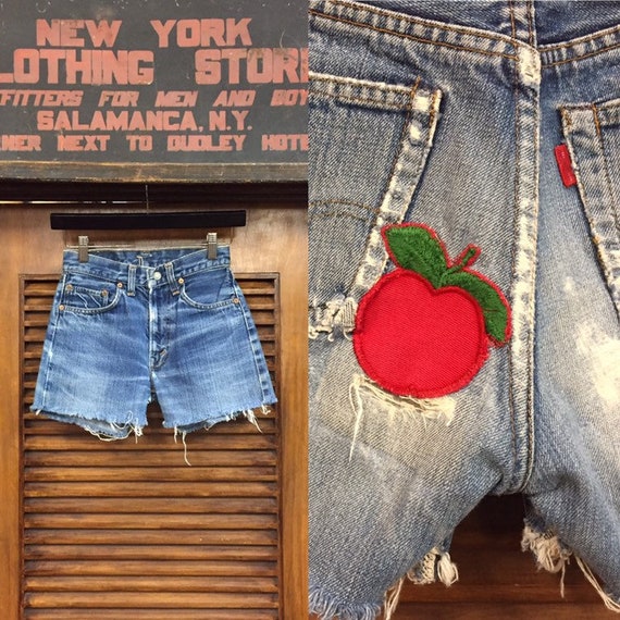 Vintage 1970’s Levi’s Denim Cut Off Shorts w25, Vi