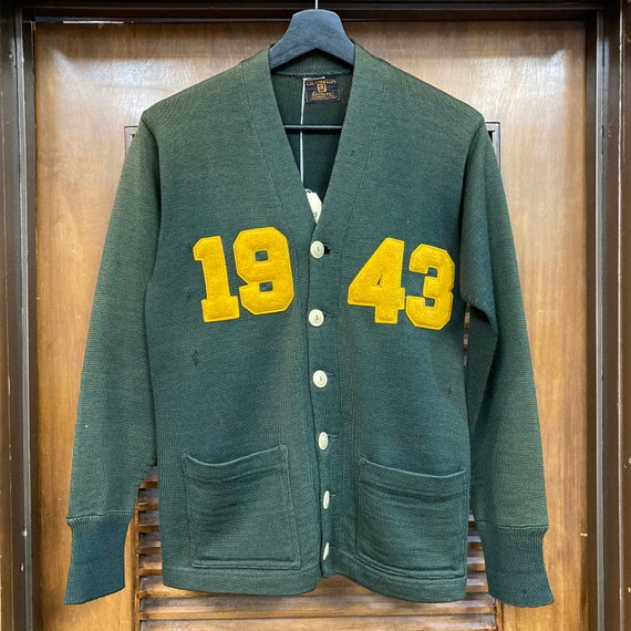 Vintage 1940’s “Champion” Label Wool Athletic Car… - image 2