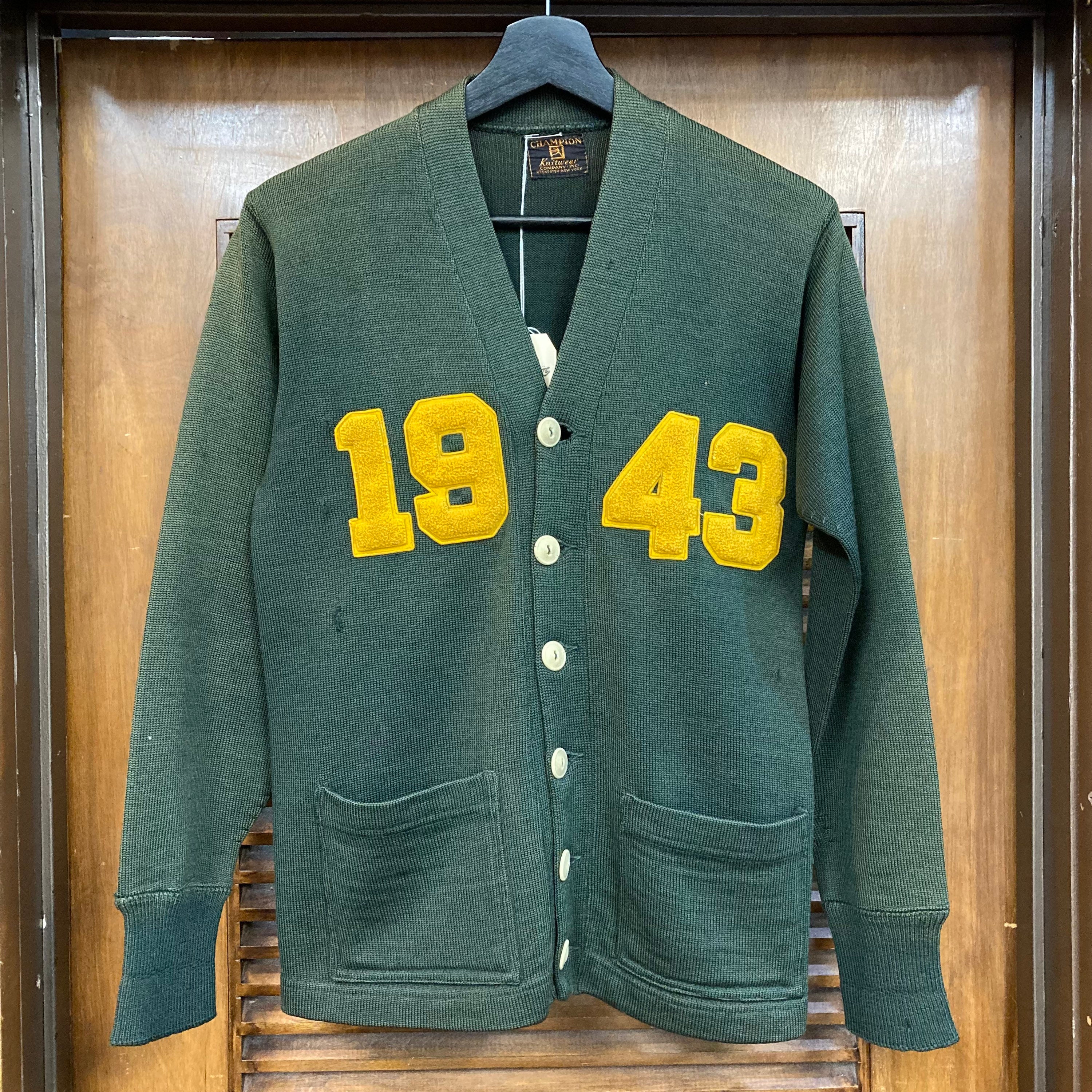 Vintage 1940's “champion” Label Wool Athletic Cardigan Vintage 1940's “champion” Label Wool Athletic Cardigan