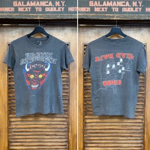 Vintage 1980’s Dated 1981 “Black Sabbath” Live Evil Tour Concert Metal Rock Band T-Shirt, Ozzy, Original, 80’s Tee Shirt, Vintage Clothing