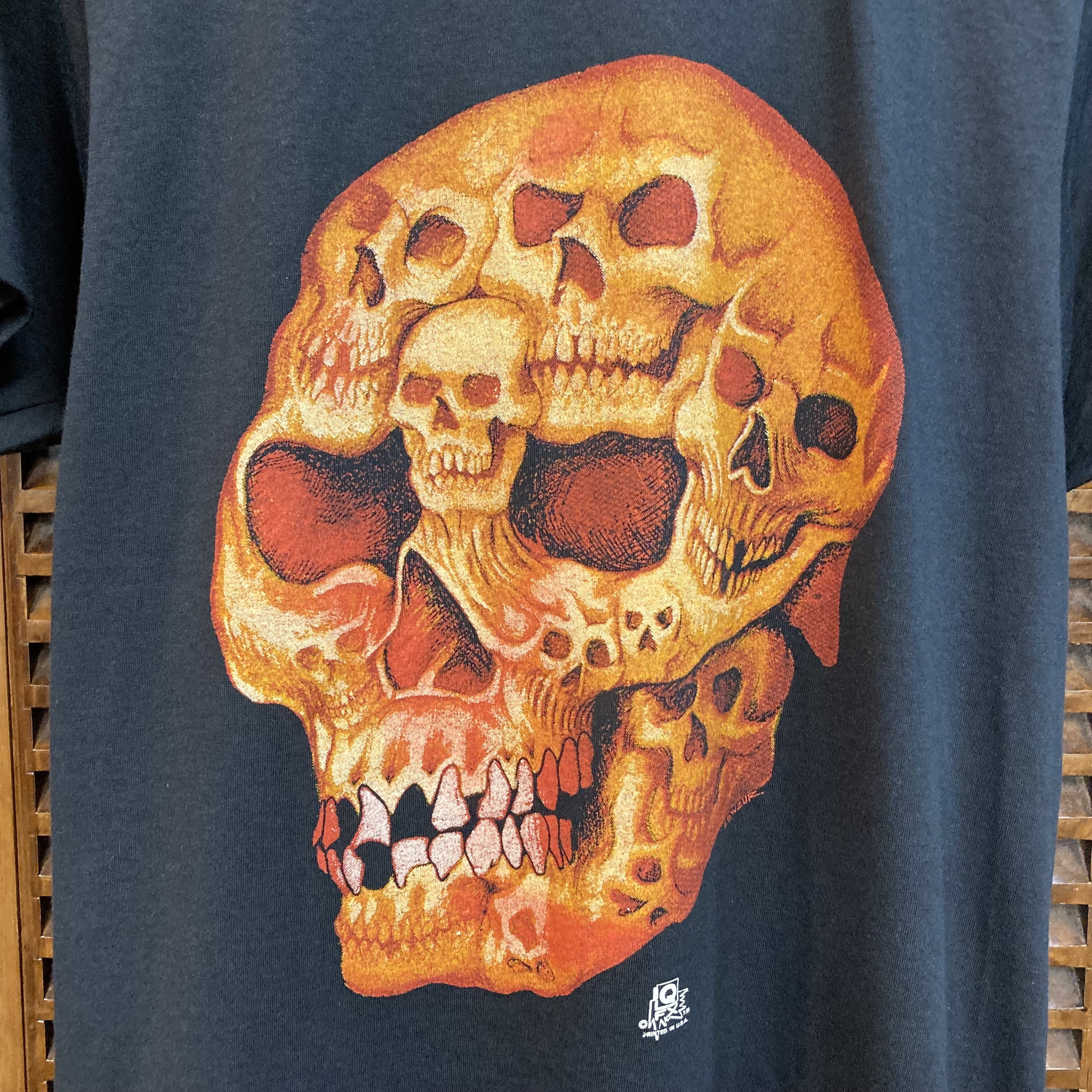 Vintage 1980's Skull With Skulls Inside Goth Punk T-shirt, Screen
