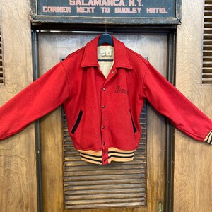 Vintage 1950’s “R.P.M.’s” Hot Rod Car Club Wool Rockabilly Jacket, Original, Appliqué, 50’s Vintage Clothing image 2
