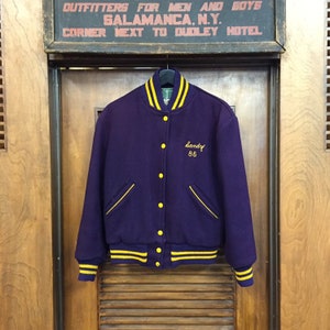 Vintage 1950s Wool Varsity Jacket Ford City Sabers, Vintage Varsity, Vintage Sportswear, Bomber, Team Sports, Vintage Clothing image 2