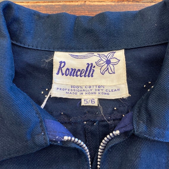Vintage 1960’s “Roncelli” Studded Mod Cotton Twil… - image 8