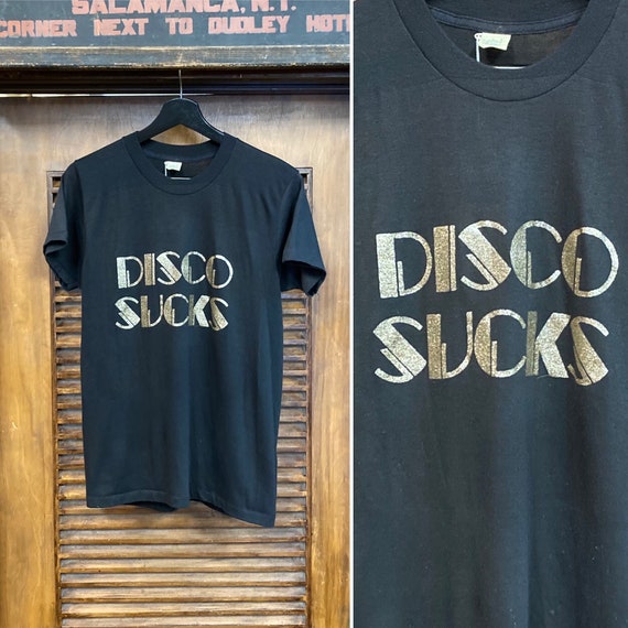 Vintage 1980’s “Disco Sucks” Glitter Rock n’ Roll… - image 1