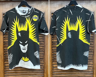 Vintage 1980's Dated 1988 Batman DC Comics Superhero T-shirt