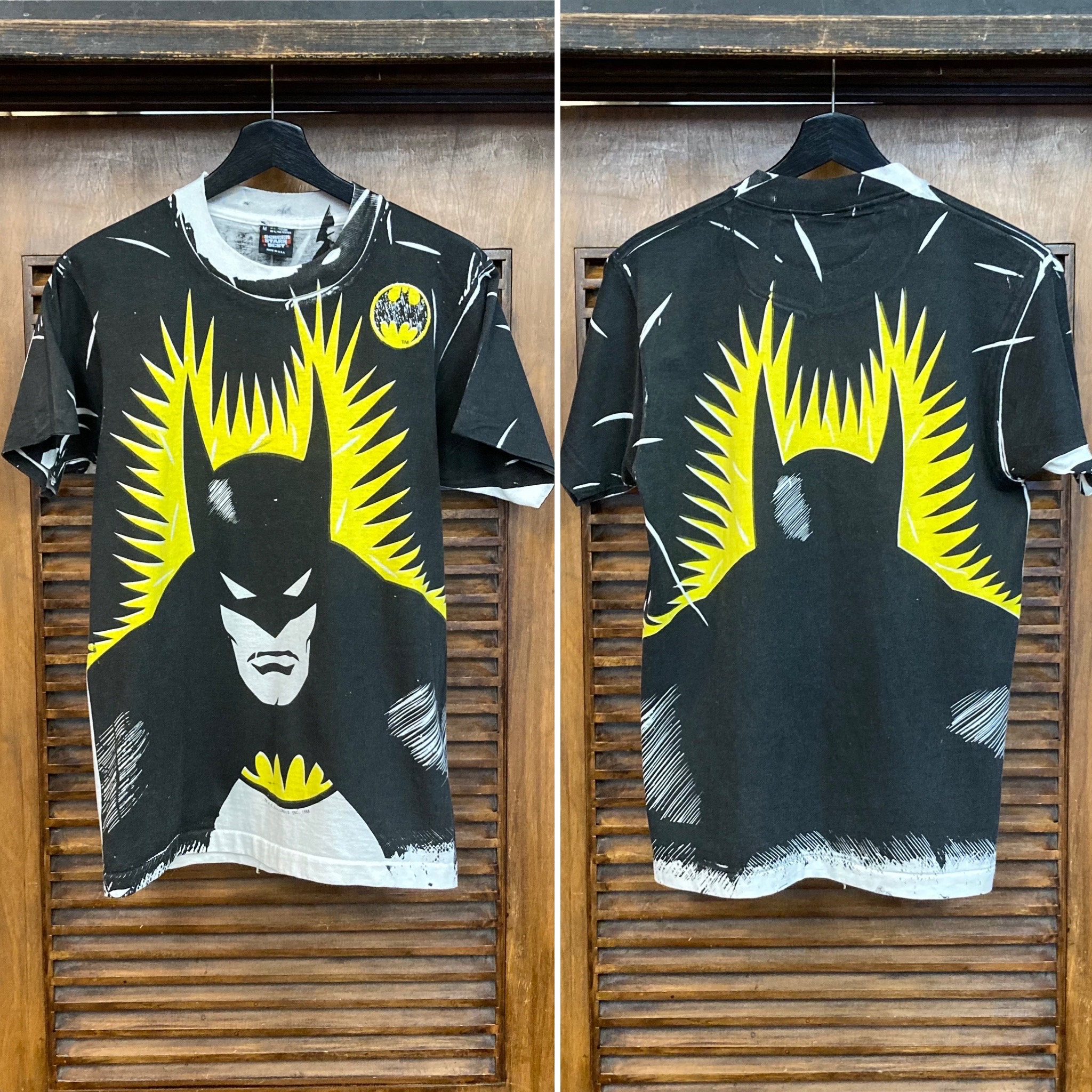 Vintage 1980's Dated 1988 Batman DC Comics Superhero T-shirt