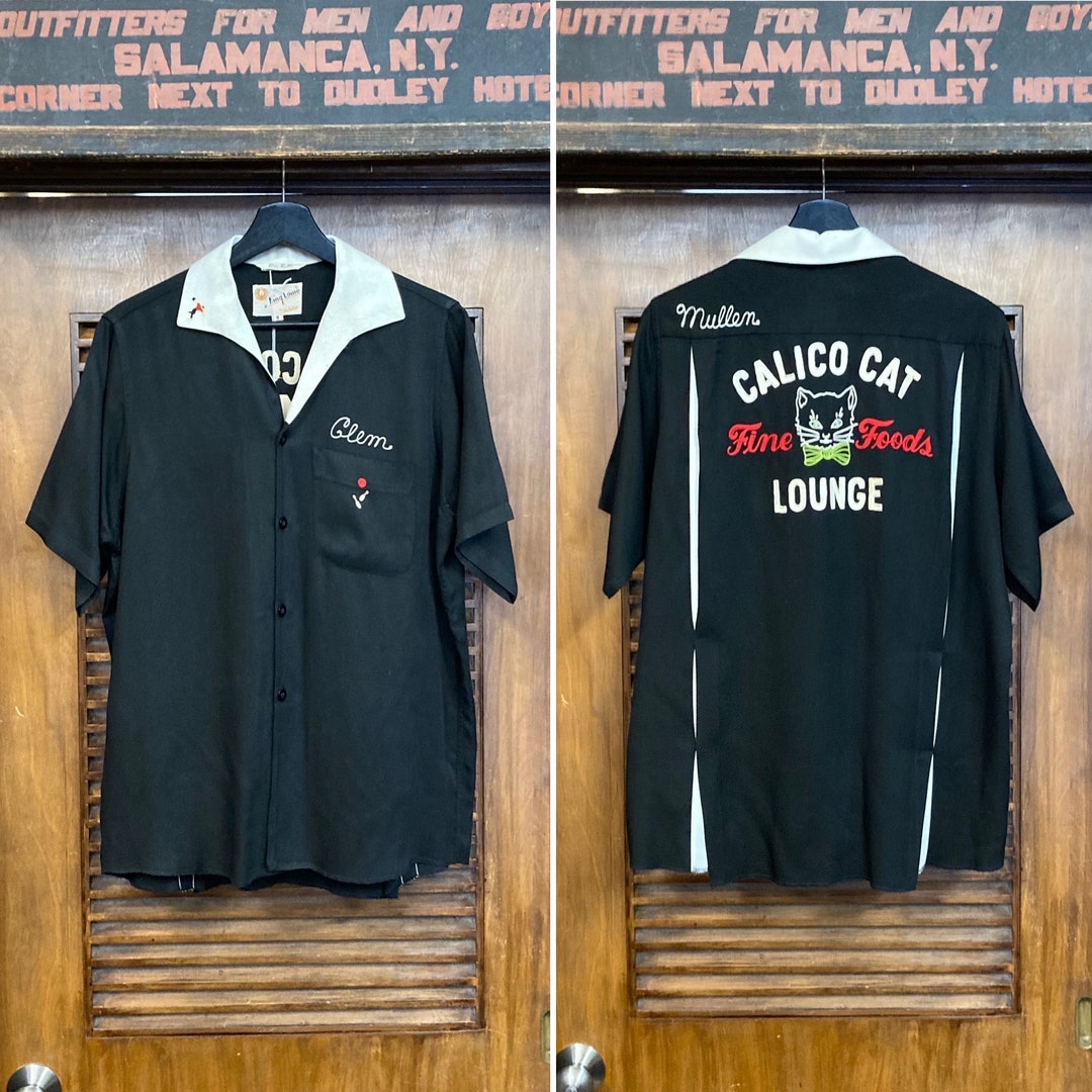 Vintage 1950's “king Louie” Calico Cat Lounge Jet Black Vintage 1950's “king Louie” Calico Cat Lounge Jet Black