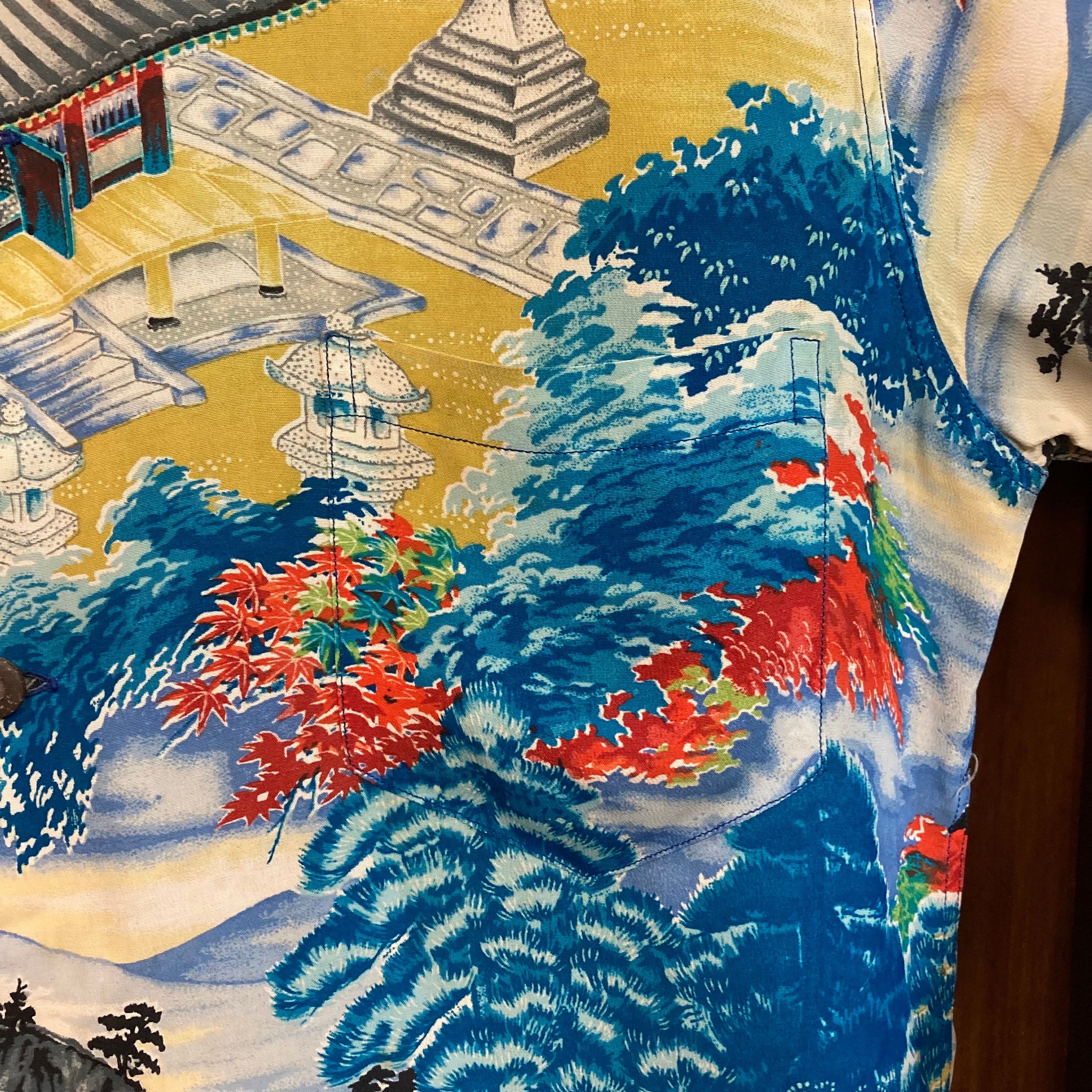 Vintage 1950's Original “kilohana” Asian Japan Design Crepe Vintage 1950's Original “kilohana” Asian Japan Design Crepe