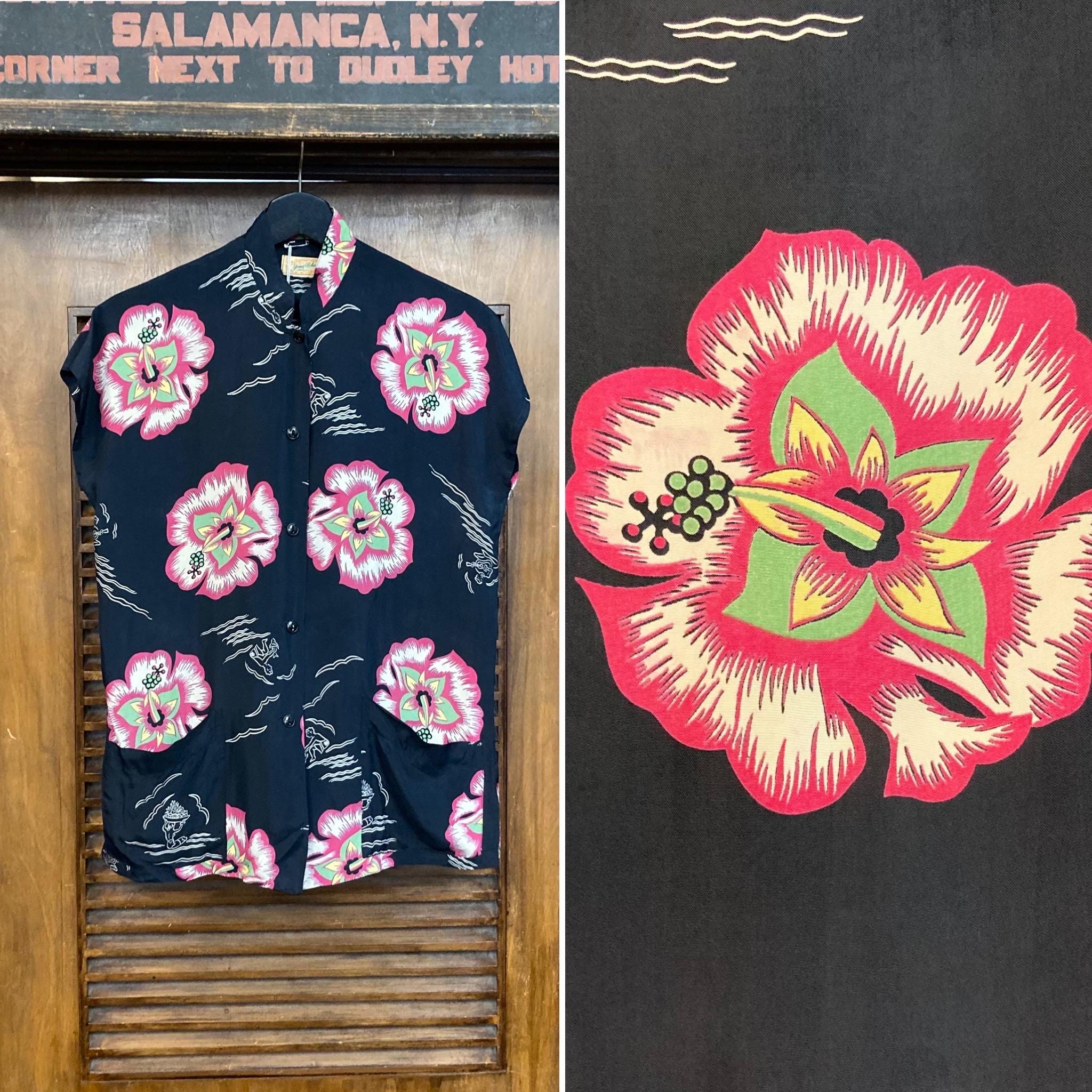 1940's Rayon Shirt - Etsy