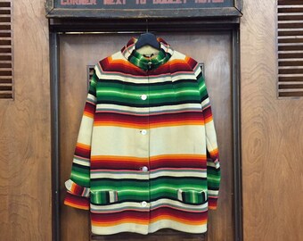 Vintage 1920's Pendleton Type Southwest Pattern Wool Jacket