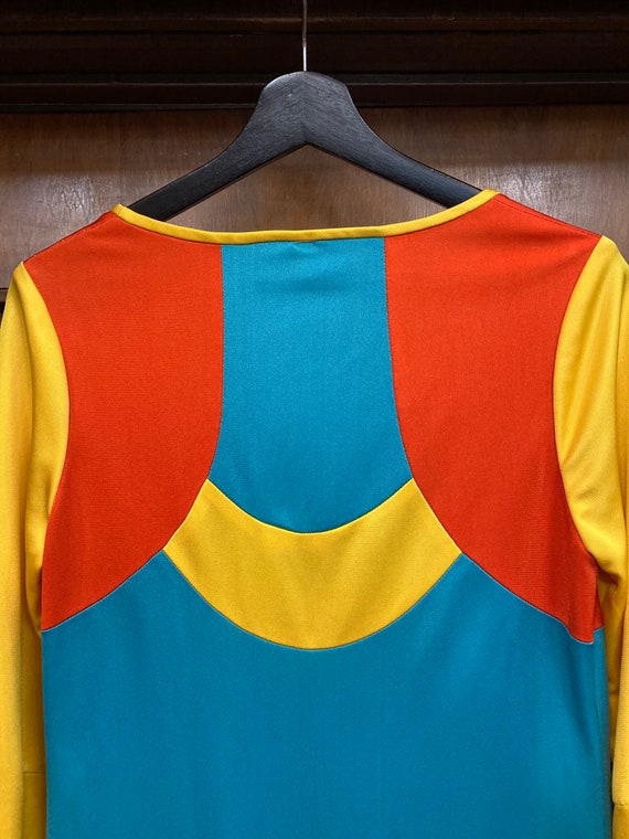 Vintage 1960’s Color Block Mod Multicolor Go Go S… - image 8