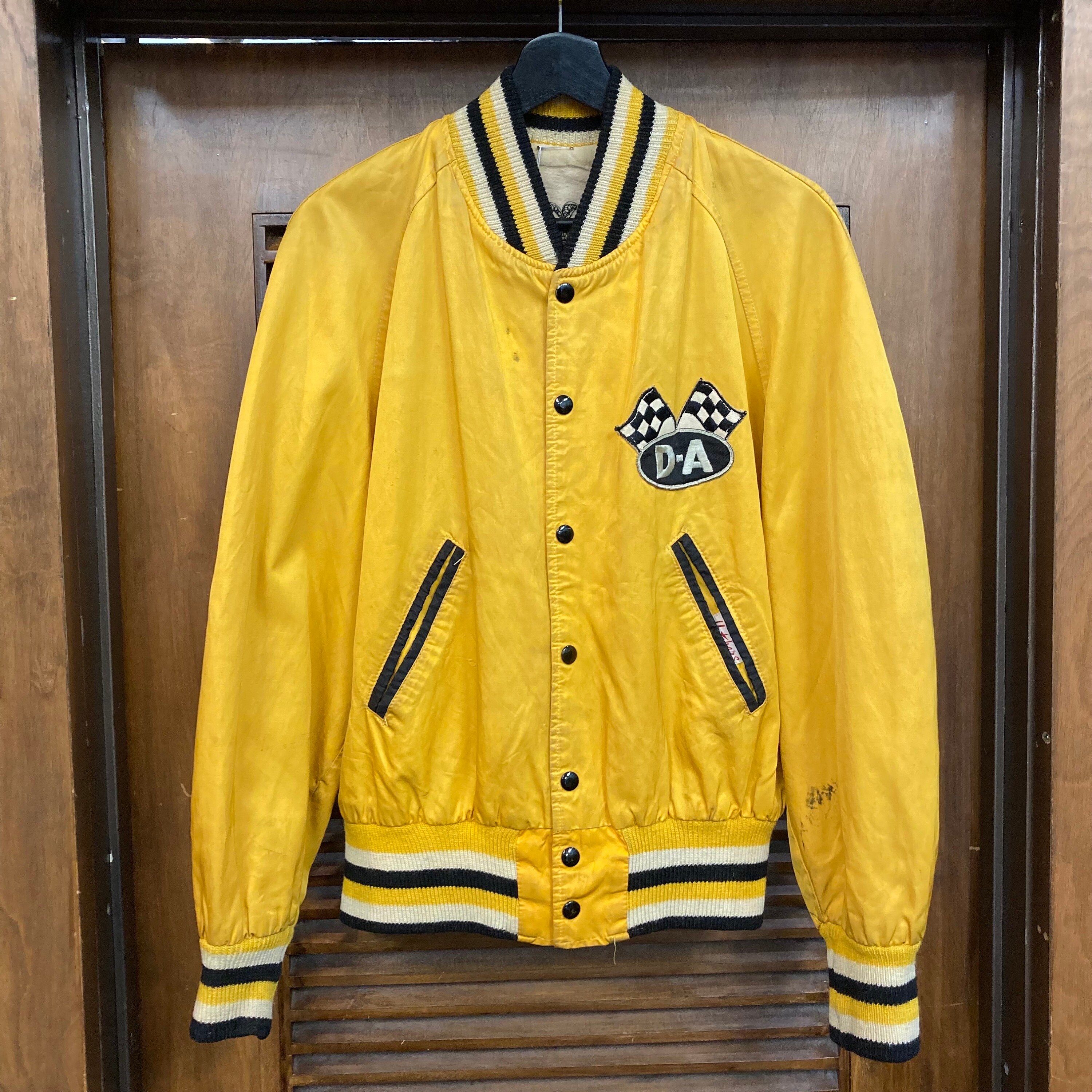 Vintage 1950's Hot Rod Drag Race Car Club Satin Bomber