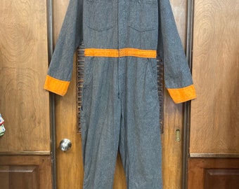 Vintage 1950's Two Tone Salt & Pepper Workwear Outfit