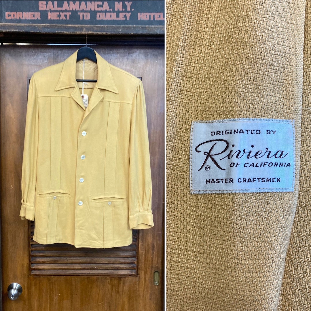 Vintage 1950s Textured Yellow Rayon Hollywood Leisure Rockabilly Jacket, Nassau Jacket, Original, Carmel Style, 50s Vintage Clothing - Etsy Vintage 1950s Textured Yellow Rayon Hollywood Leisure Rockabilly Jacket, Nassau Jacket, Original, Carmel Style, 50s Vintage Clothing - Etsy
