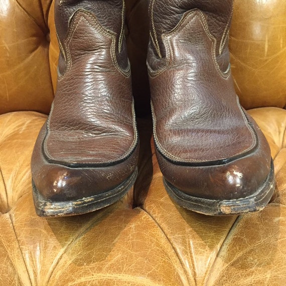 Vintage 1960’s Western Cowboy, Brown Western Boots, Rockabilly Boots, Vintage Cowboy Boots, Western Boots, Vintage Boots, 1960’s Boots View 5