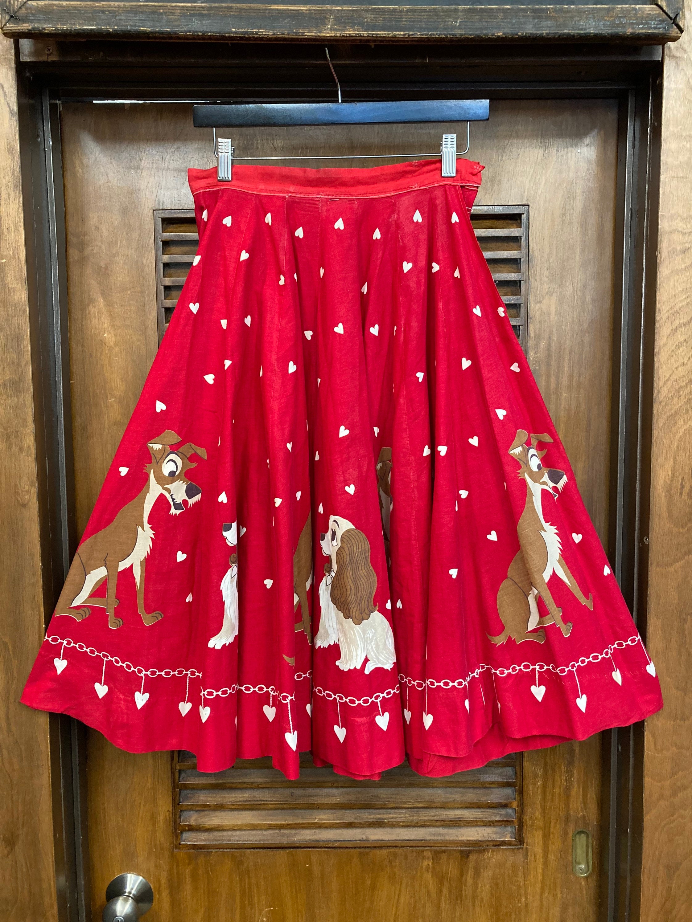 50s ノベルティプリント 総柄 サーキュラースカート