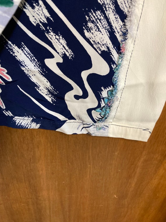 Vintage 1940’s “Malihini” Amazing Vertical Rayon … - image 8