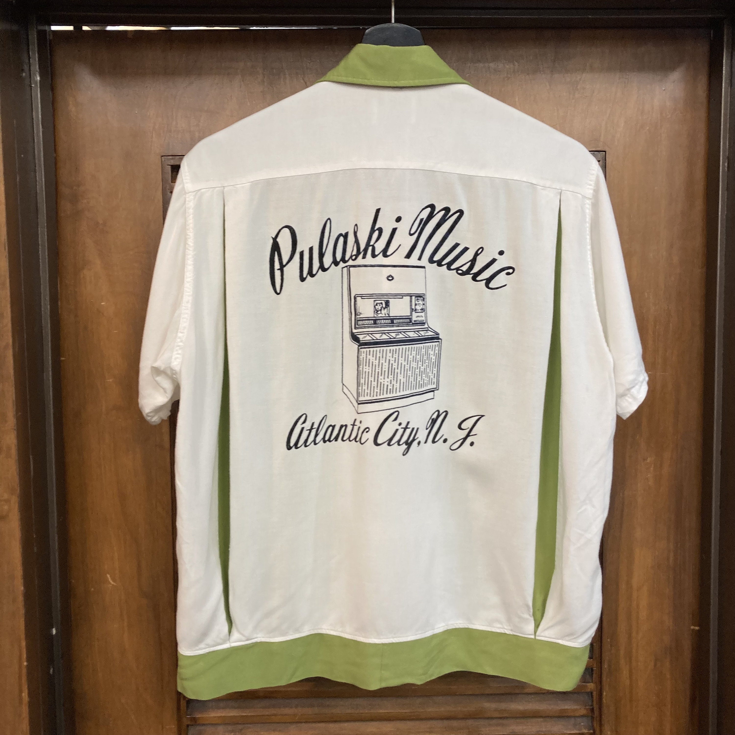Vintage 1950's Two-tone Jukebox Music Rayon Bowling