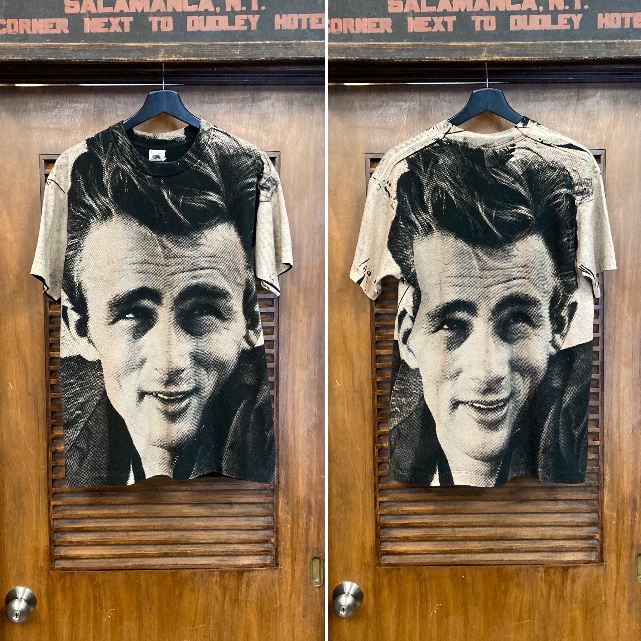 Vintage 1990's James Dean Photoprint AOP All Over Print Cotton Tee