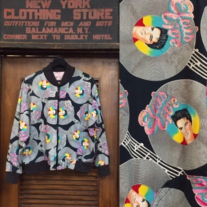 Vintage 1980’s “Elvis Live” Bomber Jacket, Elvis Presley, Bomber Jacket, Vintage Jacket, 1960’s Jacket, Vintage Clothing
