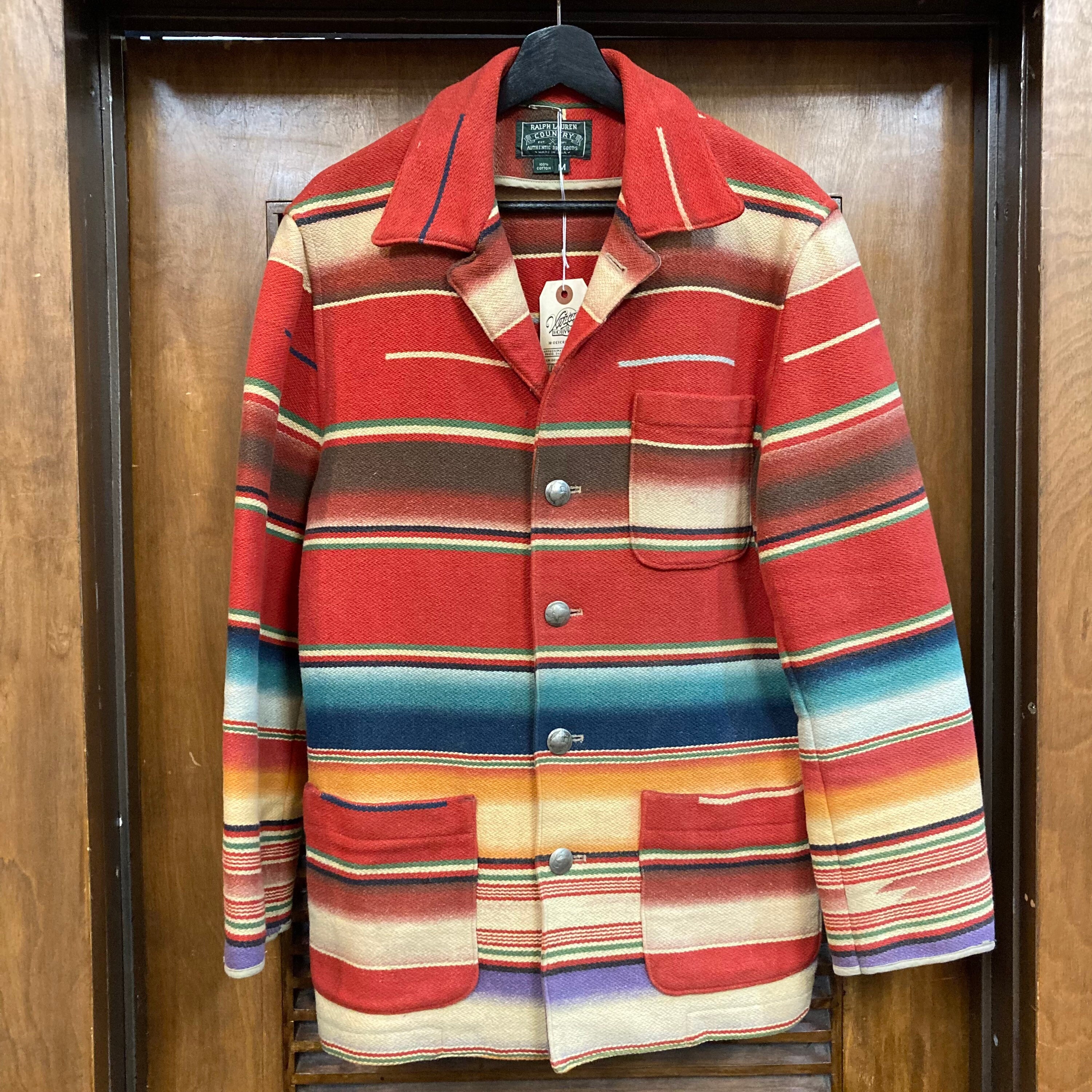 柔らかな質感の DOUBLE RL WILLIAMSON JACKET CHIMAYO M 柔らかな質感の DOUBLE RL WILLIAMSON JACKET CHIMAYO M