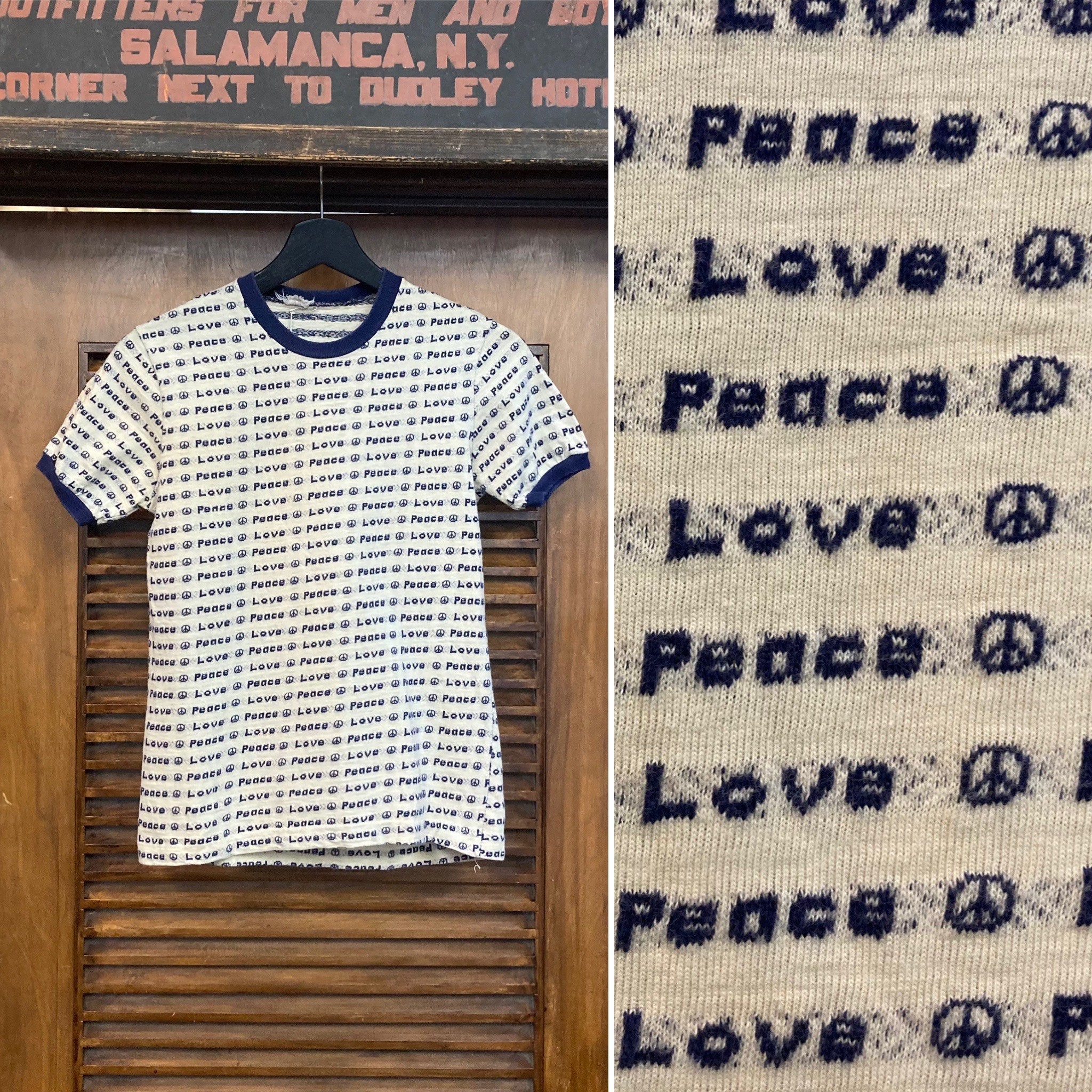 LOUIS VUITTON PEACE AND LOVE T-shirt Size S White Authentic Men Used from  Japan 