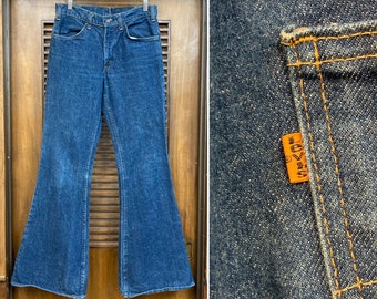 Vintage 1970's W31 Levi's 684 Orange Tag Hip Hugger Elephant