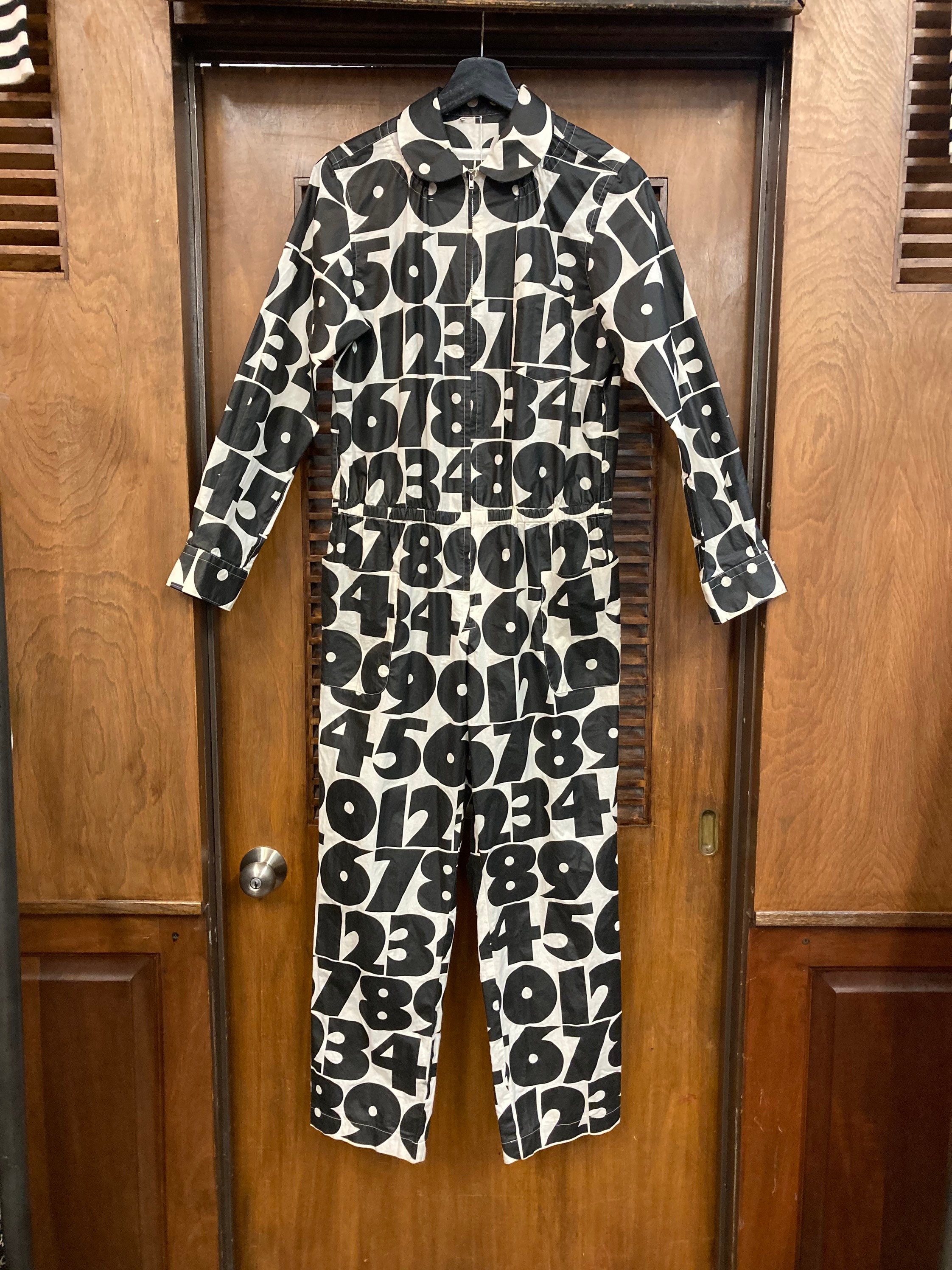 Vintage 1980's “comme Des Garçons” Number Print Cotton Pop Vintage 1980's “comme Des Garçons” Number Print Cotton Pop