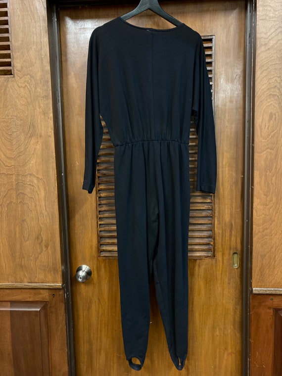Vintage 1980’s Black Jumpsuit PG Collections labe… - image 8
