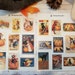 18 Piece Vintage Halloween Postcards Sticker Sheets | Halloween Ephemera | Halloween Sticker | Planner Stickers | Sticker Set | Pumpkin
