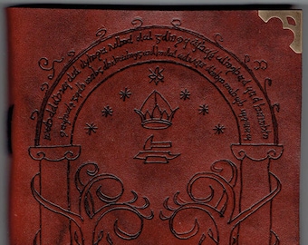 Diario de cuero - Puertas de Durin