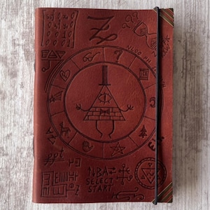 Leather Journal - Gravity Falls Bill Cipher - Etsy UK
