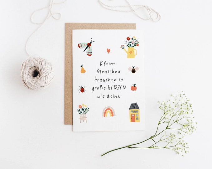 Kindergarten Abschied Karte Abschiedsgeschenk Kita Geschenk | Etsy