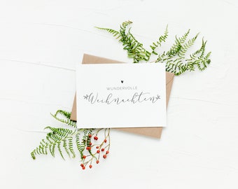 Moderne Weihnachtskarte Etsy