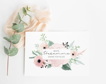 Dankeschon Karte Etsy