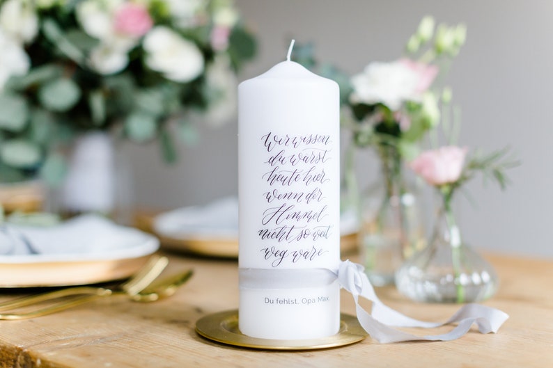 Memorial Candle Deceased We Know You Would Be Here Today Etsy