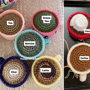 Teacup Plush Buddy: Handmade Crochet Coffee Tea Cup Decor image 7