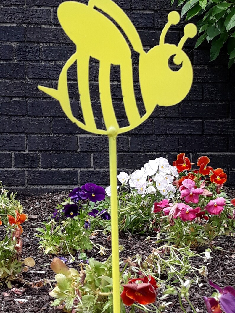Custom Metal Bumble Bee Yard or Garden Art 14g Steel Figure Etsy