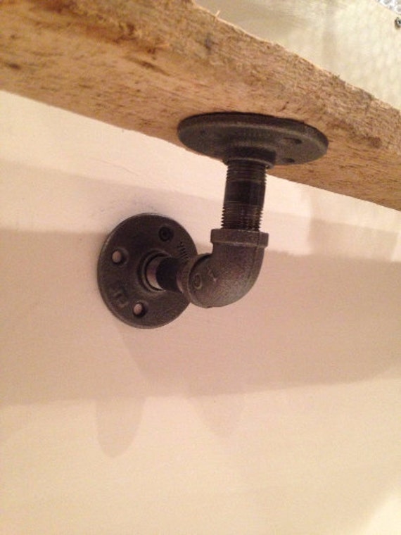 Shelf Bracket Black Pipe Brackets Shelving Shelves Image 0