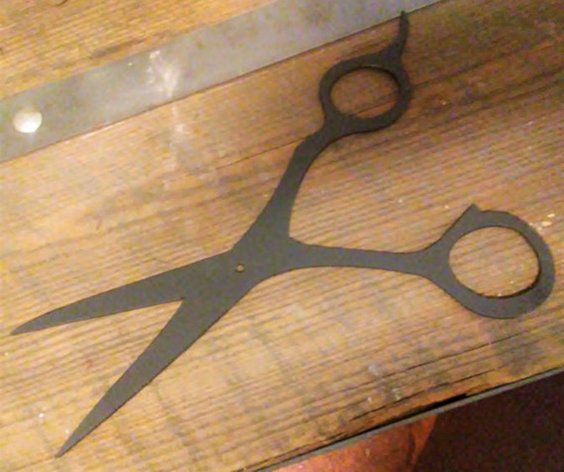 Comb & Scissors Set Metal Fabricated Wall Art Hanging Artwork Etsy