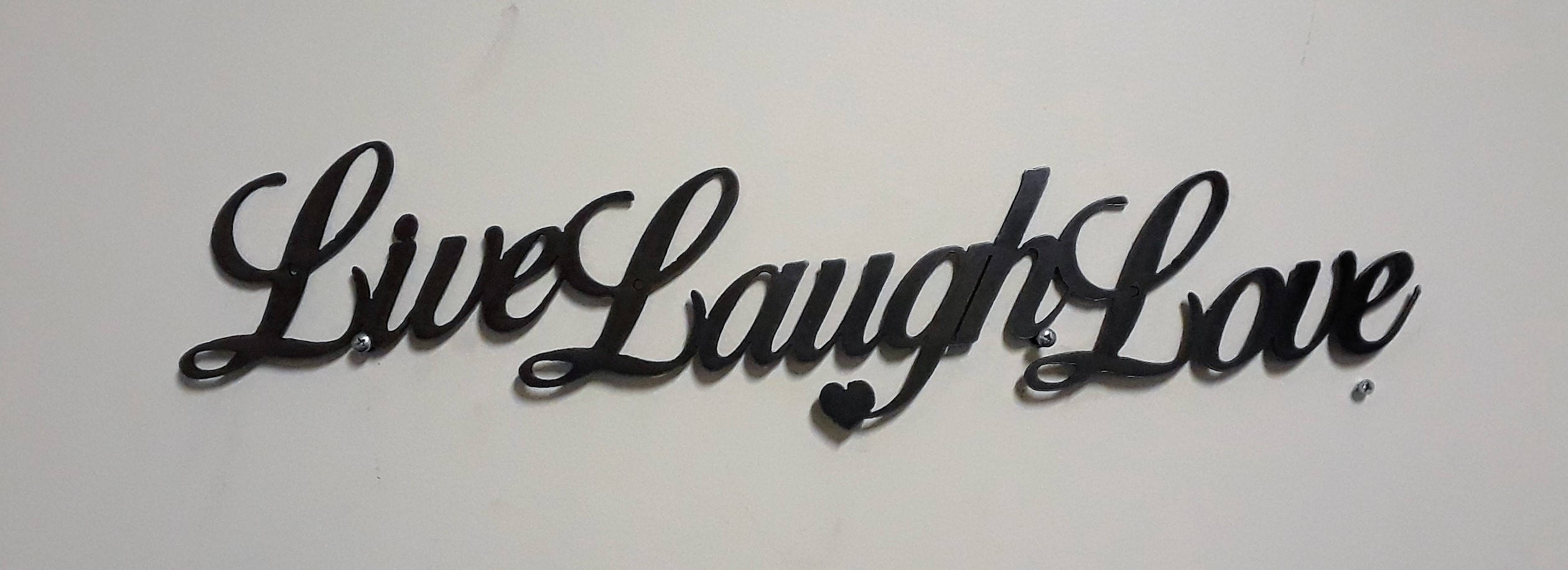 Live Laugh Love Metal Sign Wall Art Hanging Artwork Plaque Etsy