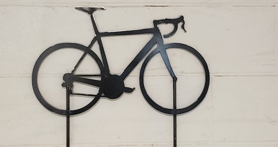Buy Custom Metal Road Bike Wall Hanging Sign Yard Garden Art