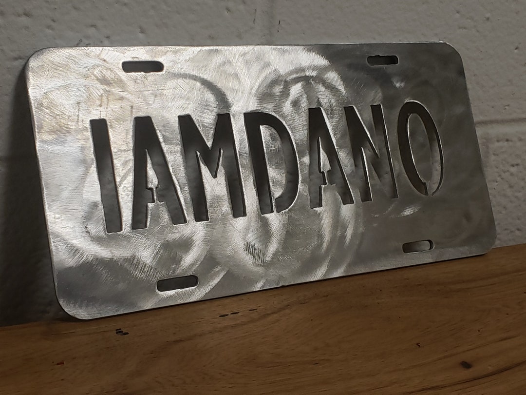 Personalized License Plate Aluminum Sign Customizable up to Seven ...