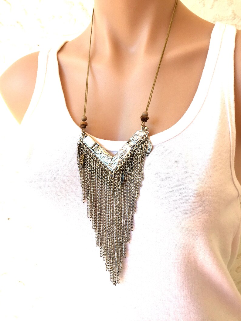 Statement Necklace Tassel Necklace Boho Necklace