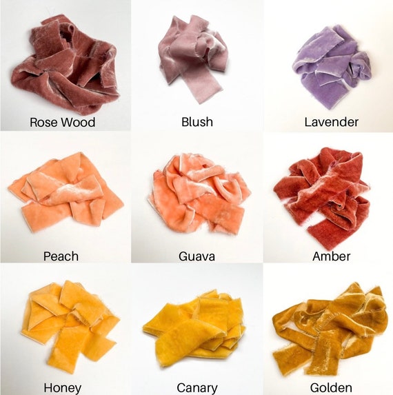 Hand Torn Velvet Strips Etsy