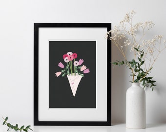 simple floral print | 5x7