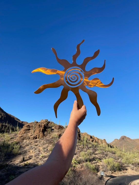 Southwest Spirit Sun Southwest Metal Art Southwest Metal Etsy