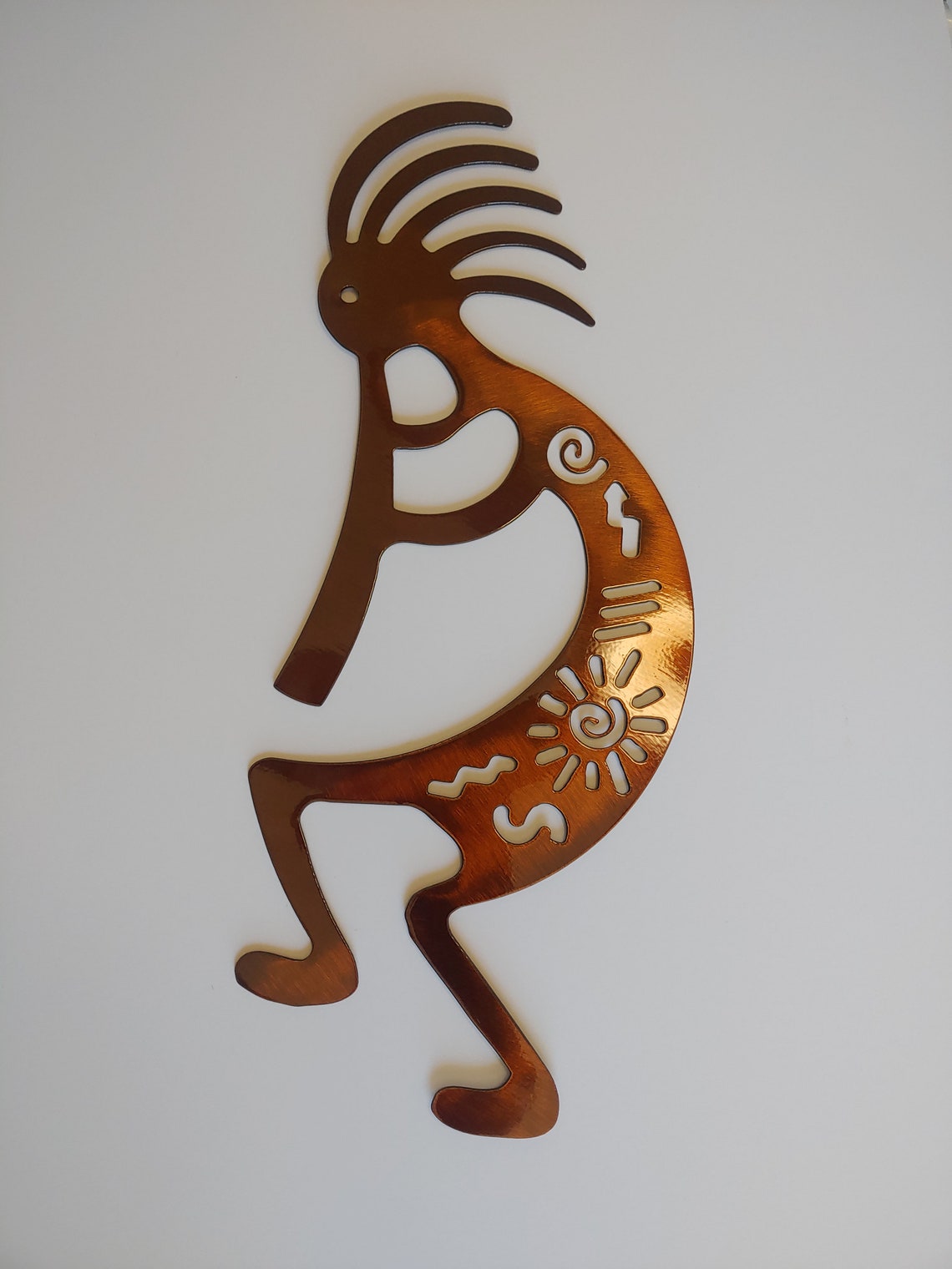 Metal Kokopelli Southwest Metal Art Southwest Metal Wall Art Etsy
